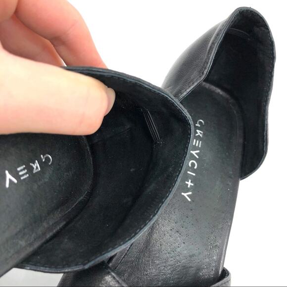 GREY CITY Sarah Column Heel Pump Black 8.5 - Picture 7 of 13